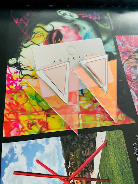 Cristal Triangle Earring