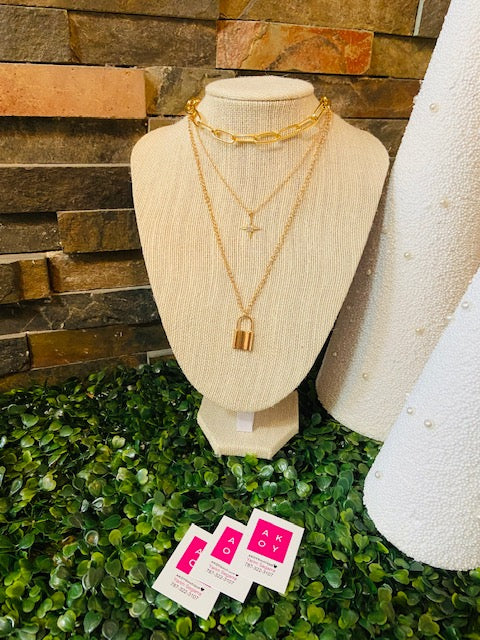 Star Lock Necklace